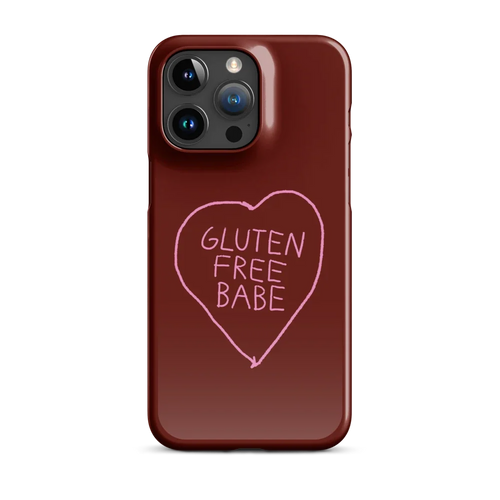 Glutenfree Babe - Slim Case - Dunkelrot