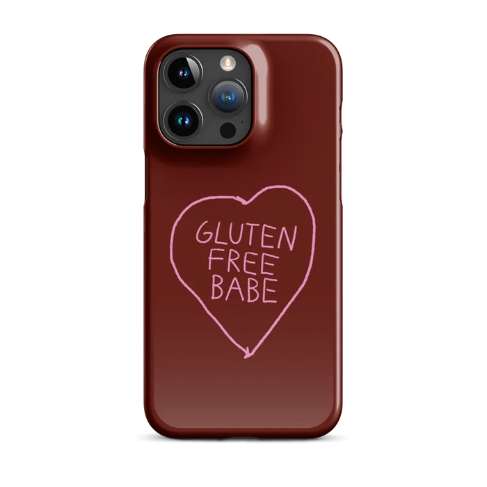 Glutenfree Babe - Slim Case - Dunkelrot