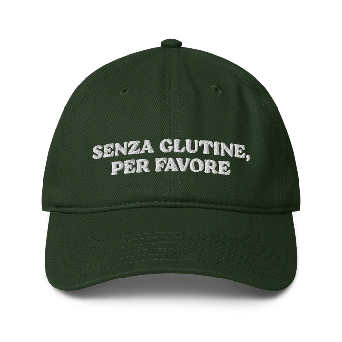 Senza Glutine, Per Favore - Dunkelgrün - Cap Front