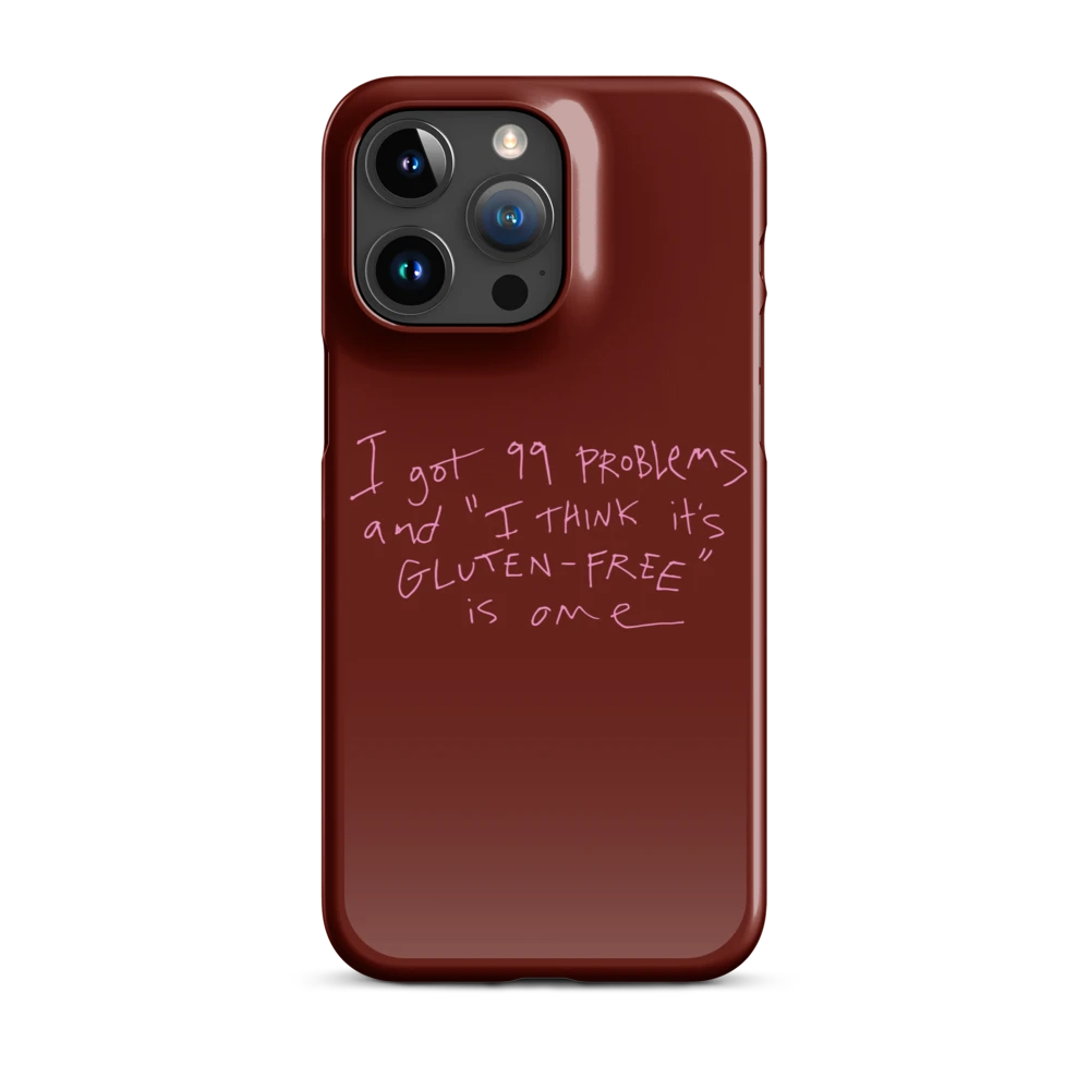 99 Problems, Glutenfree Is One - Slim Case - Rot