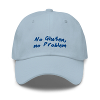 No Gluten, No Problem - Blau - Cap Front