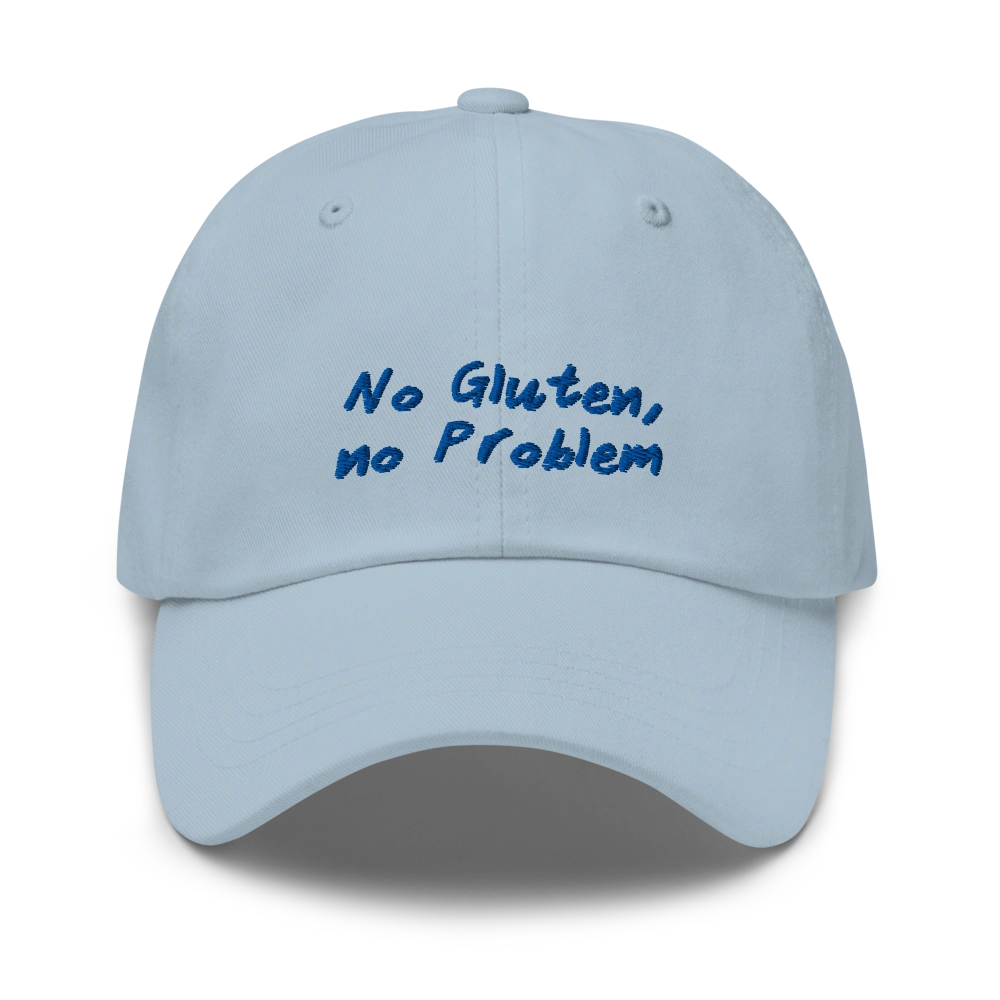 No Gluten, No Problem - Blau - Cap Front