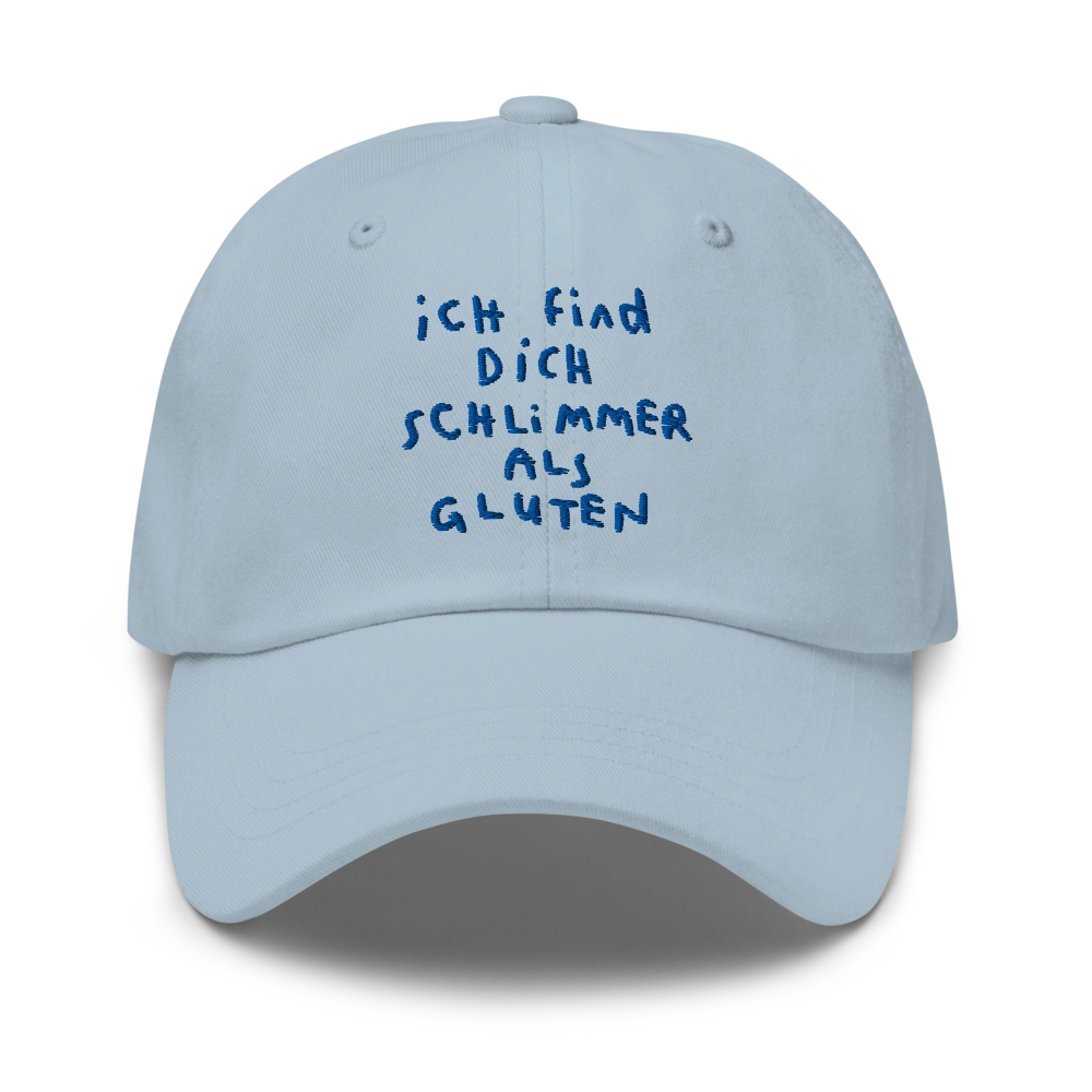 Schlimmer Als Gluten - Blau - Cap Front