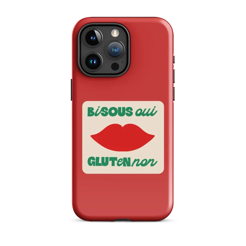 Bisous Oui, Gluten No - Hartschale - Rot