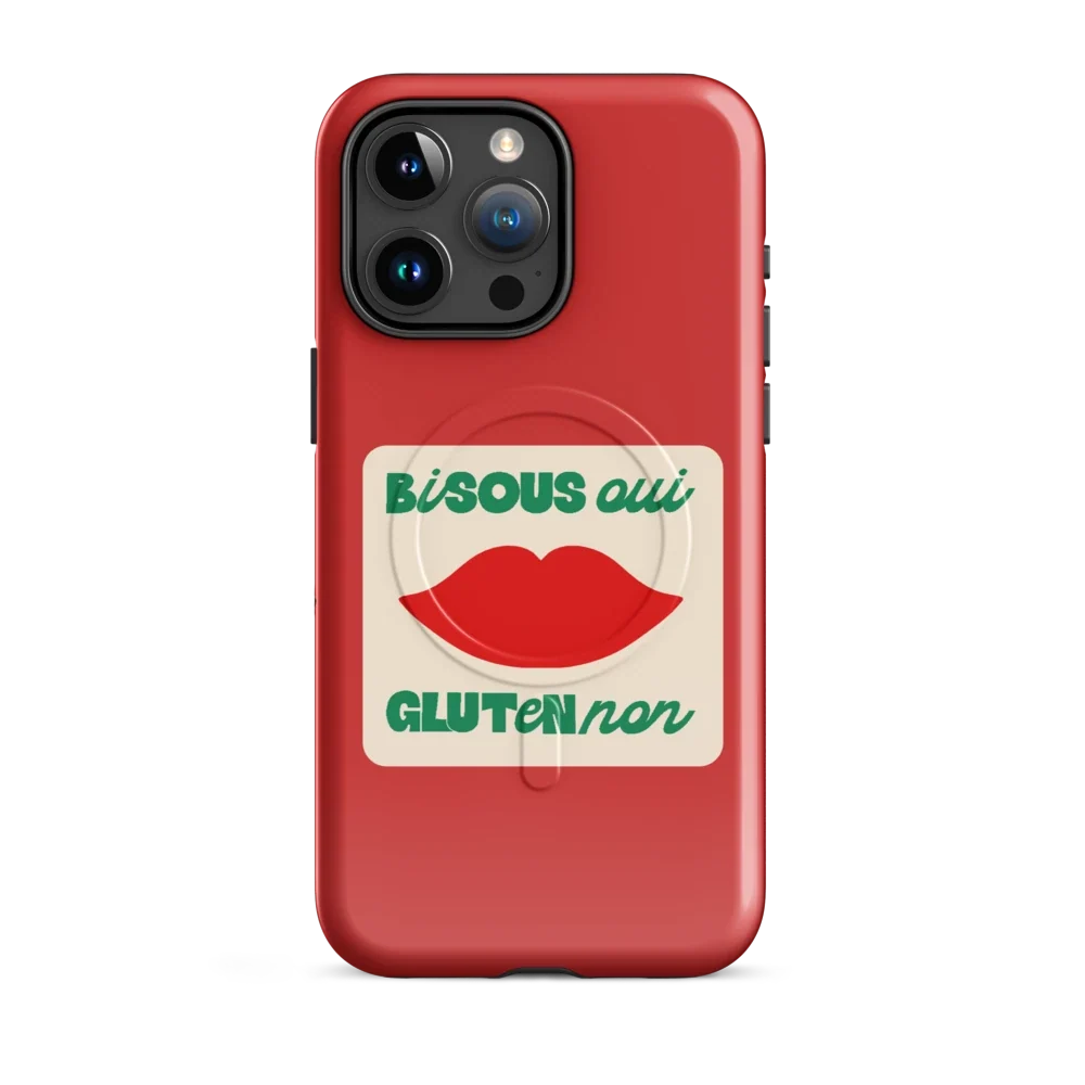 Bisous Oui, Gluten No - MagSafe - Rot