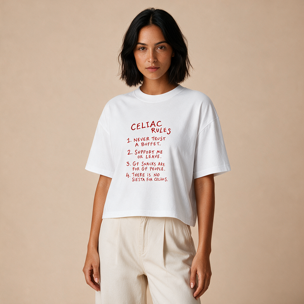 Celiac Rules – Damen Boxy Fit – Mockup