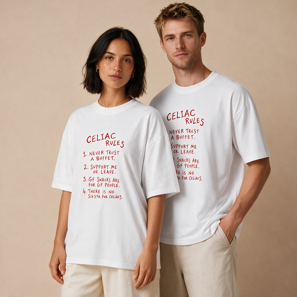 Celiac Rules – Unisex Oversized – Mockup