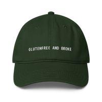 Glutenfree And Broke - Dunkelgrün - Cap Front