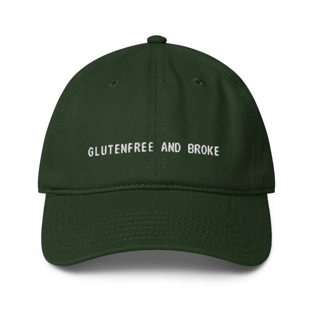 Glutenfree And Broke - Dunkelgrün - Cap Front