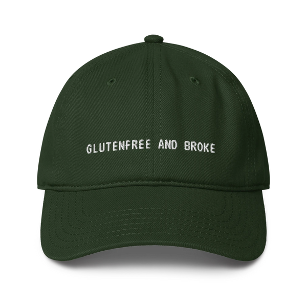Glutenfree And Broke - Dunkelgrün - Cap Front