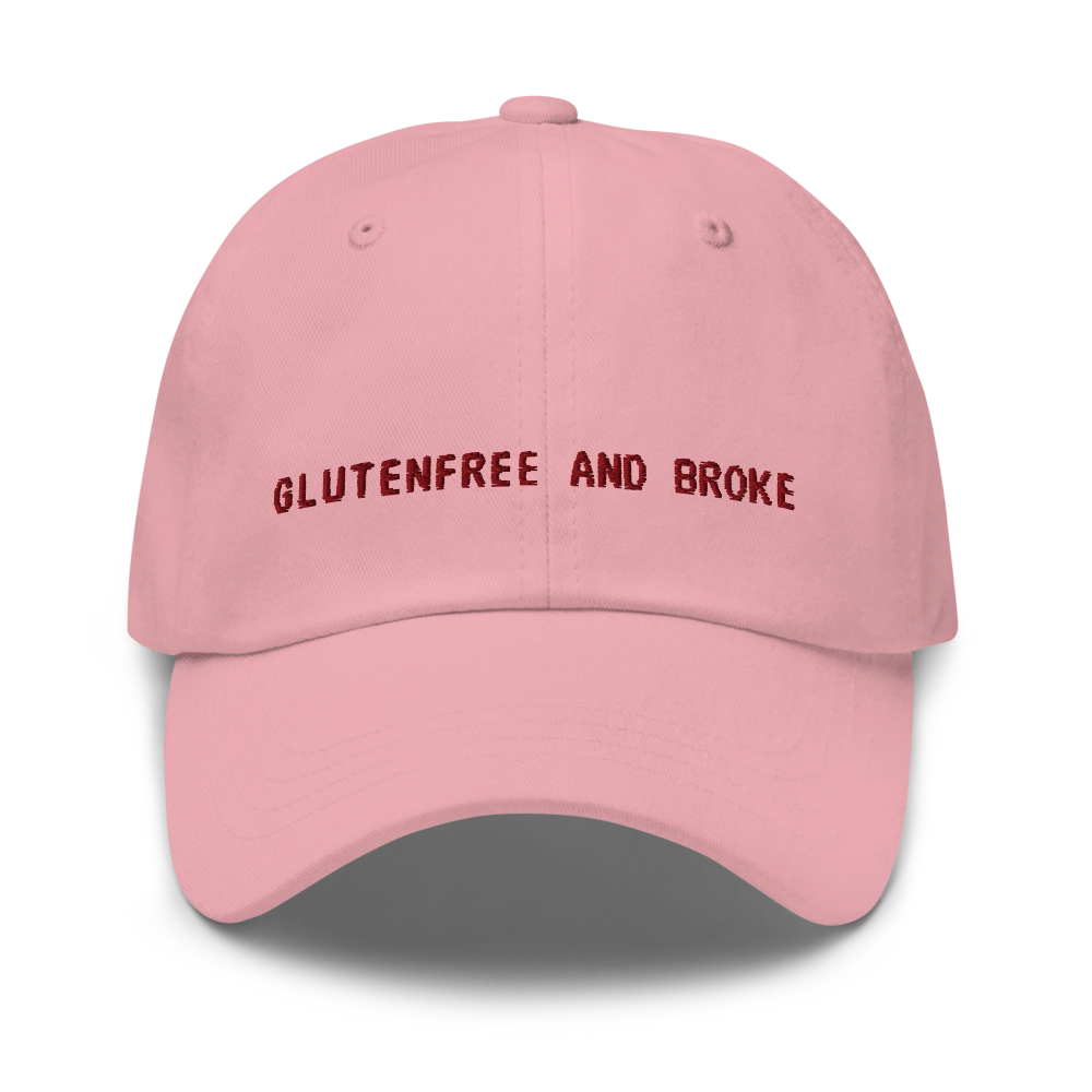 Glutenfree And Broke - Pink - Cap