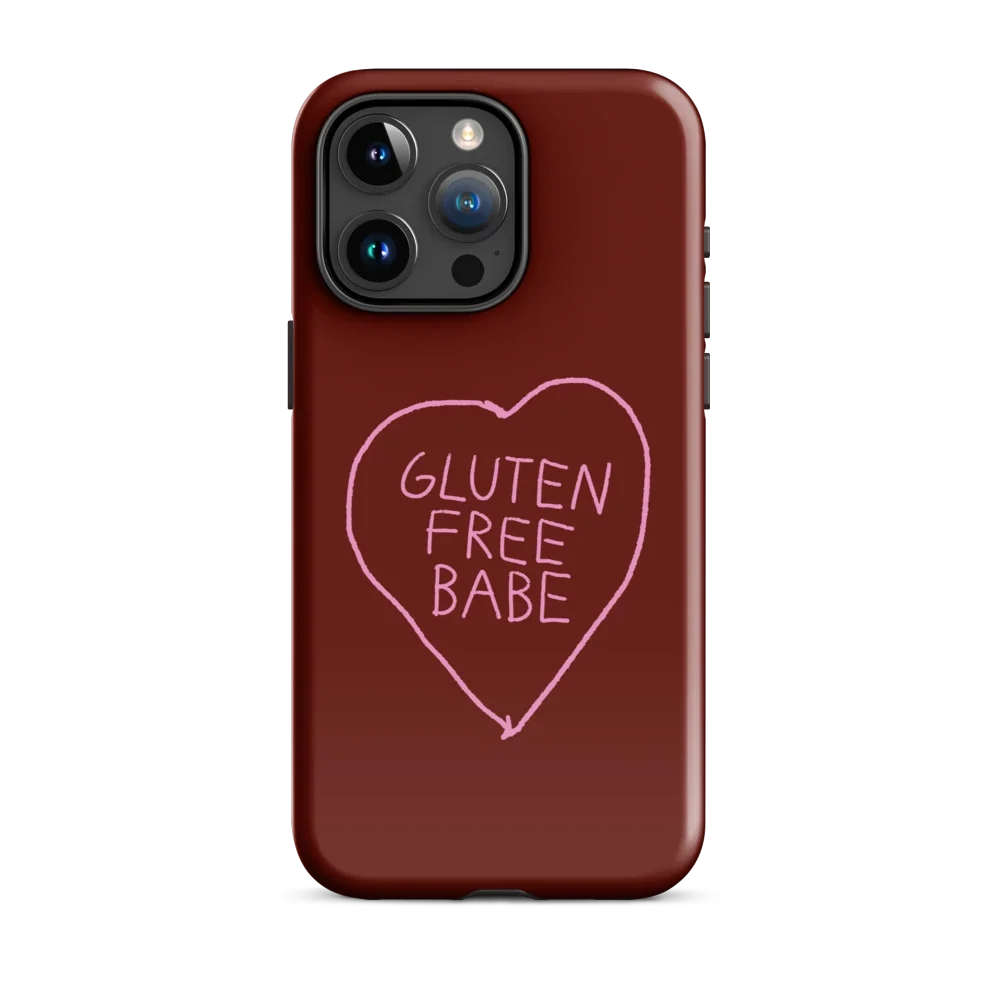 Glutenfree Babe - Hartschale - Dunkelrot