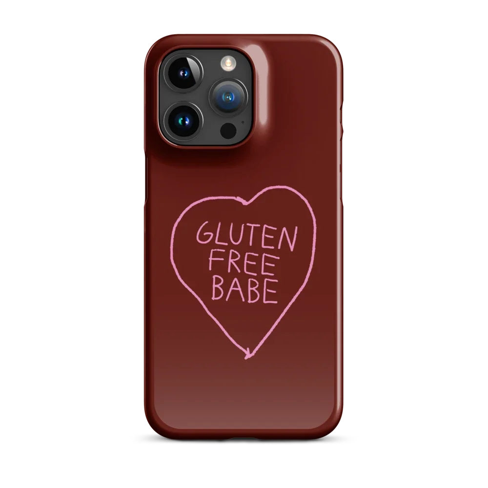 Glutenfree Babe - Slim Case - Dunkelrot