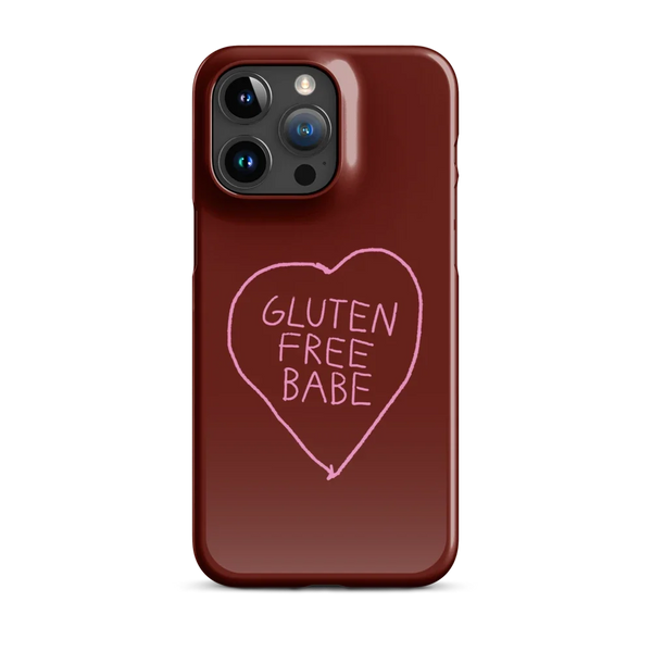 Glutenfree Babe - Slim Case - Dunkelrot