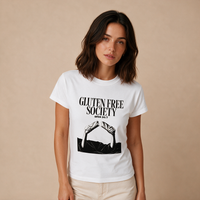 Glutenfree Society – Damen Baby Tee – Mockup