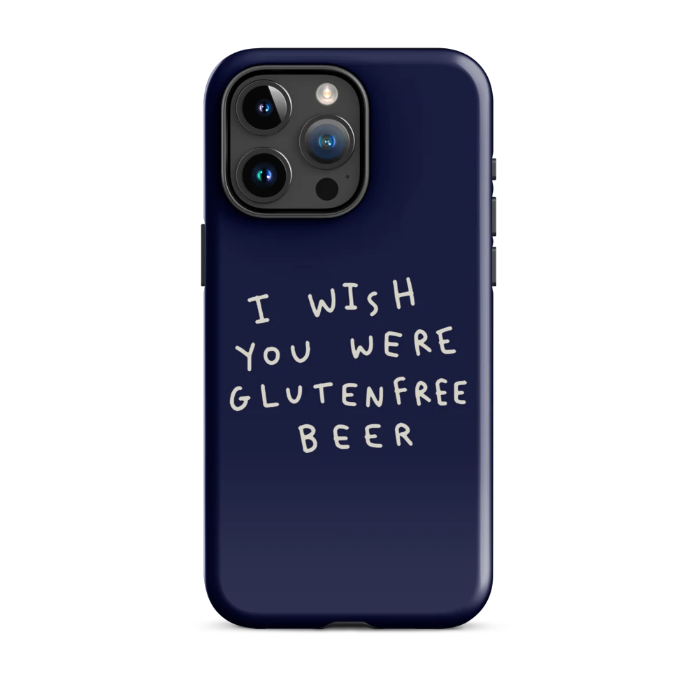 I Wish You Were GF Beer - Hartschale - Blau