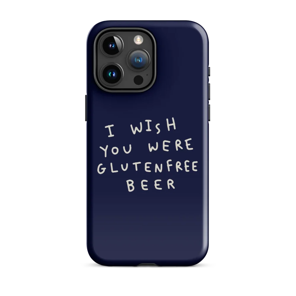 I Wish You Were GF Beer - Hartschale - Blau