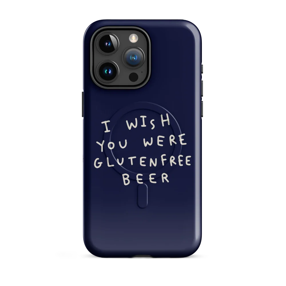 I Wish You Were GF Beer - MagSafe - Blau