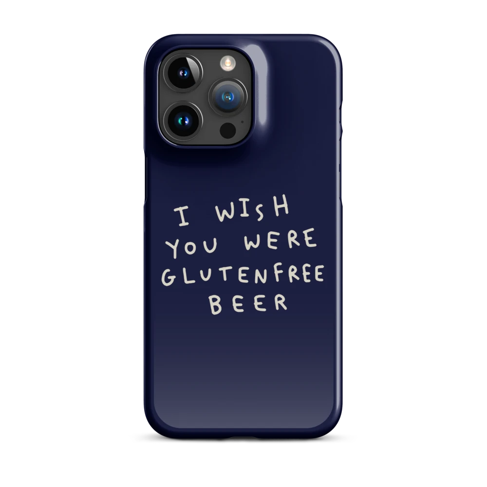 I Wish You Were GF Beer - Slim Case - Blau