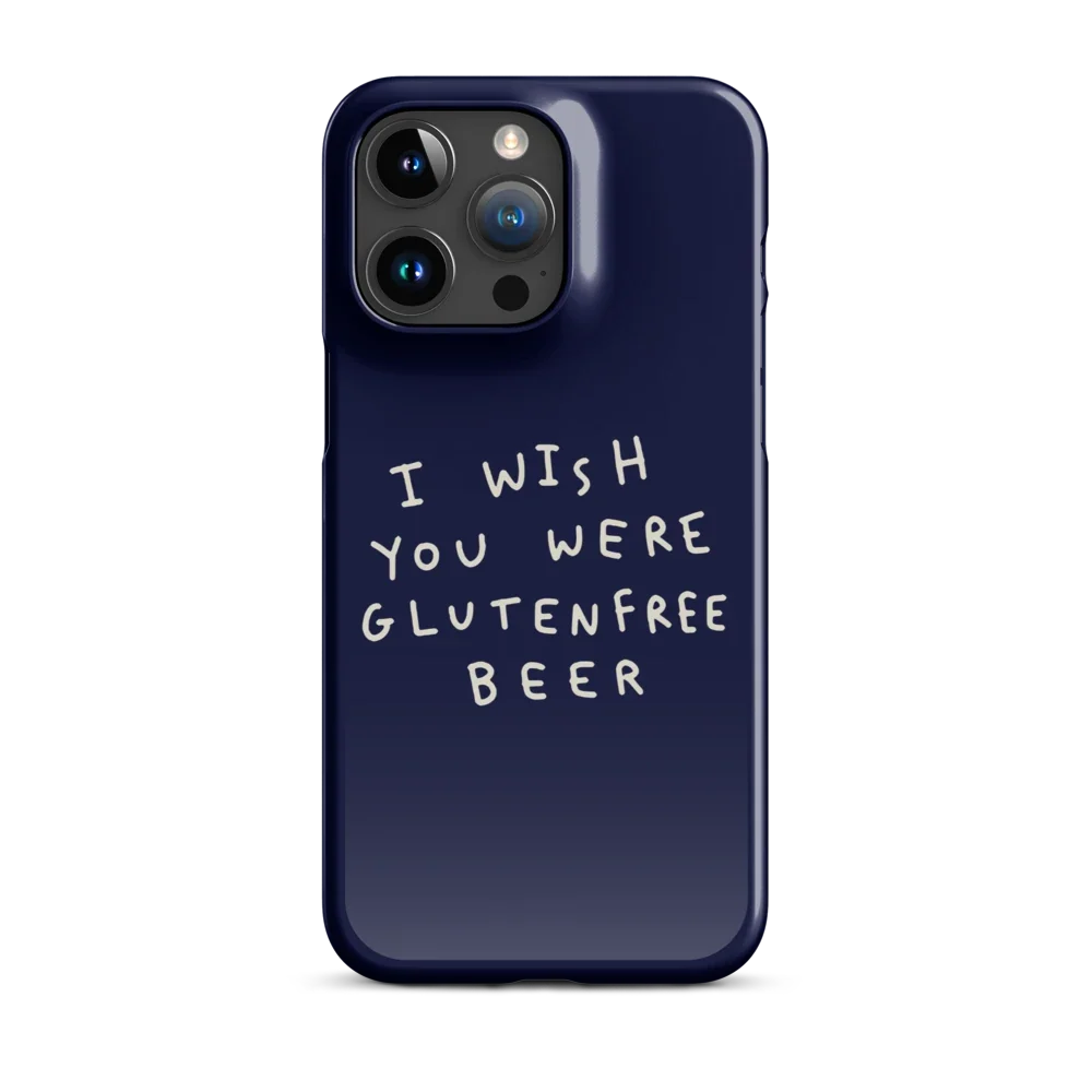 I Wish You Were GF Beer - Slim Case - Blau
