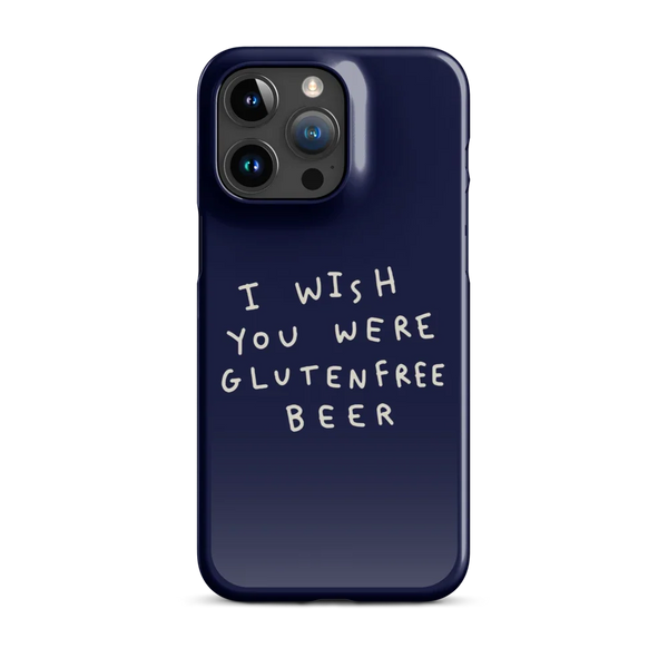 I Wish You Were GF Beer - Slim Case - Blau