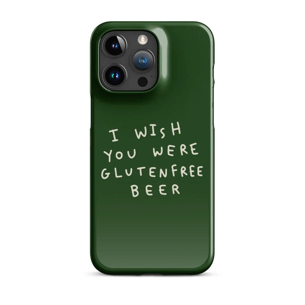 I Wish You Were GF Beer - Slim Case - Grün