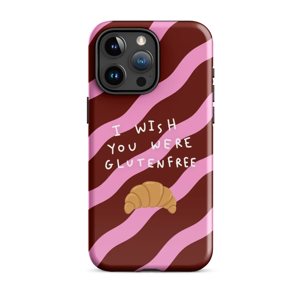 I Wish You Were Glutenfree - Hartschale - Dunkelrot