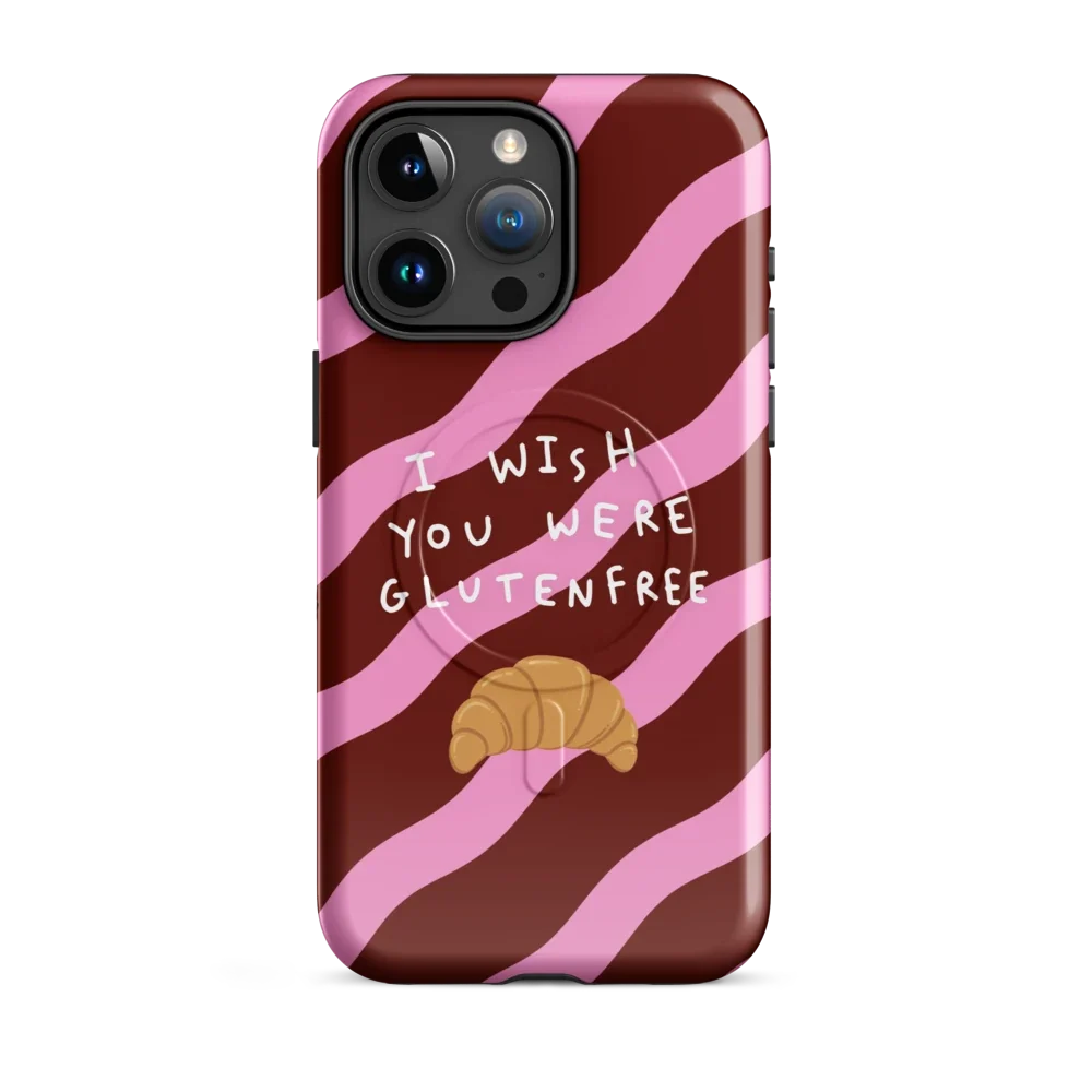 I Wish You Were Glutenfree - MagSafe - Dunkelrot