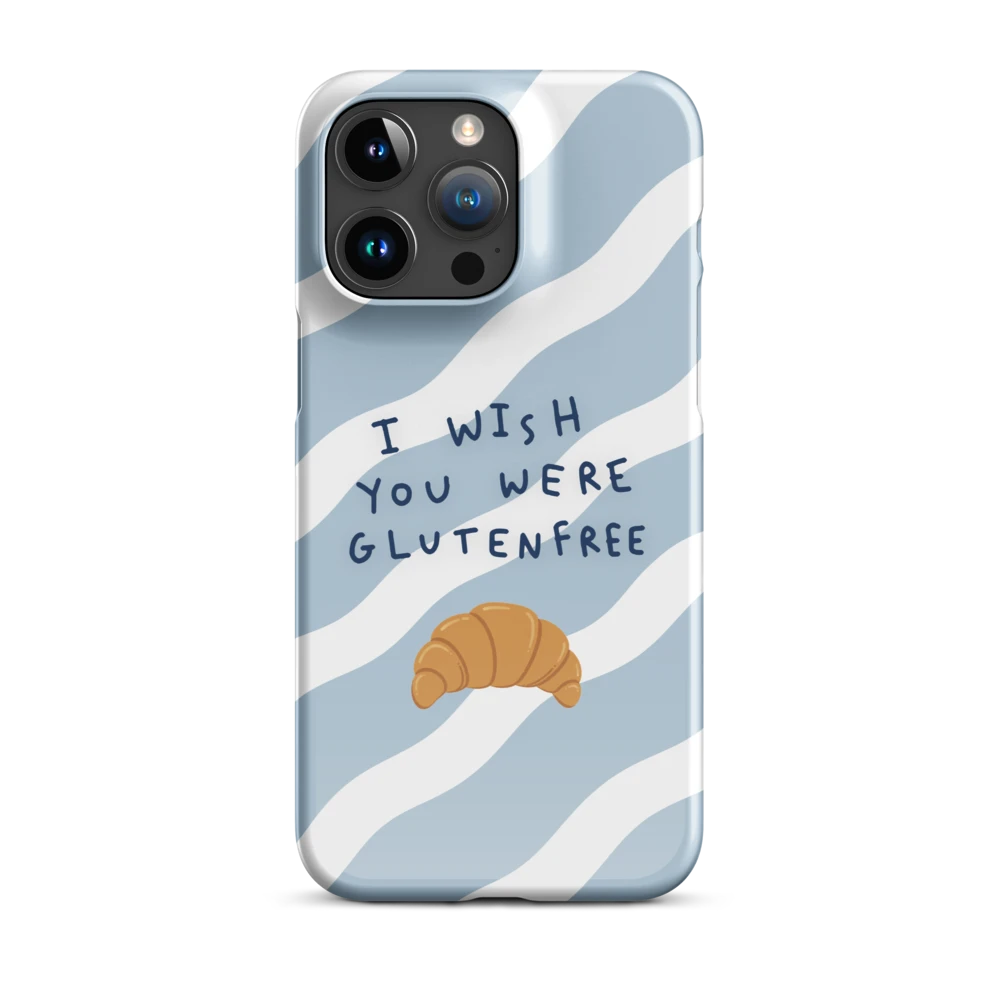 I Wish You Were Glutenfree - Slim Case - Blau