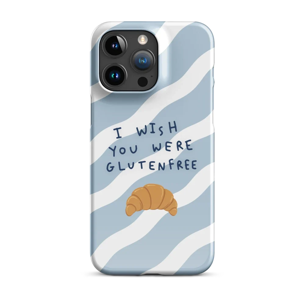 I Wish You Were Glutenfree - Slim Case - Blau