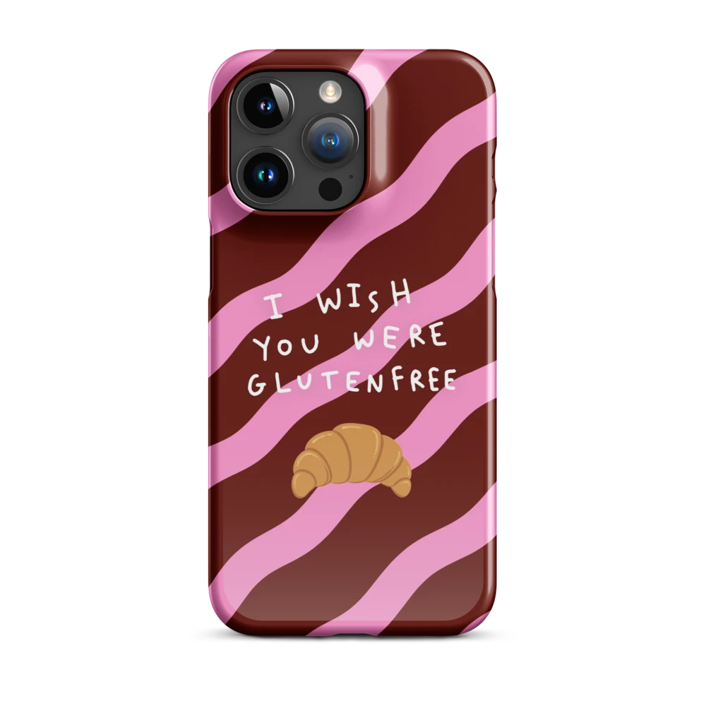 I Wish You Were Glutenfree - Slim Case - Rot