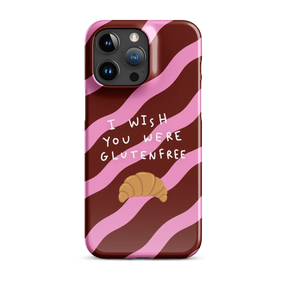 I Wish You Were Glutenfree - Slim Case - Dunkelrot