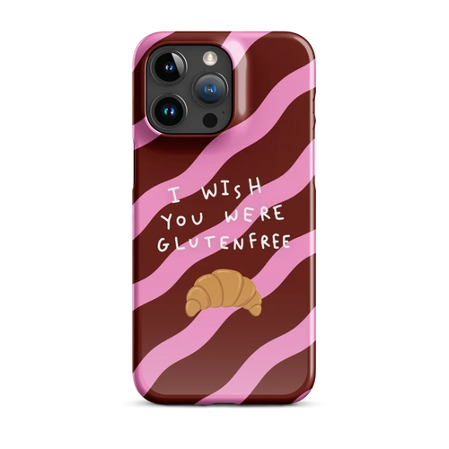 I Wish You Were Glutenfree - Slim Case - Dunkelrot