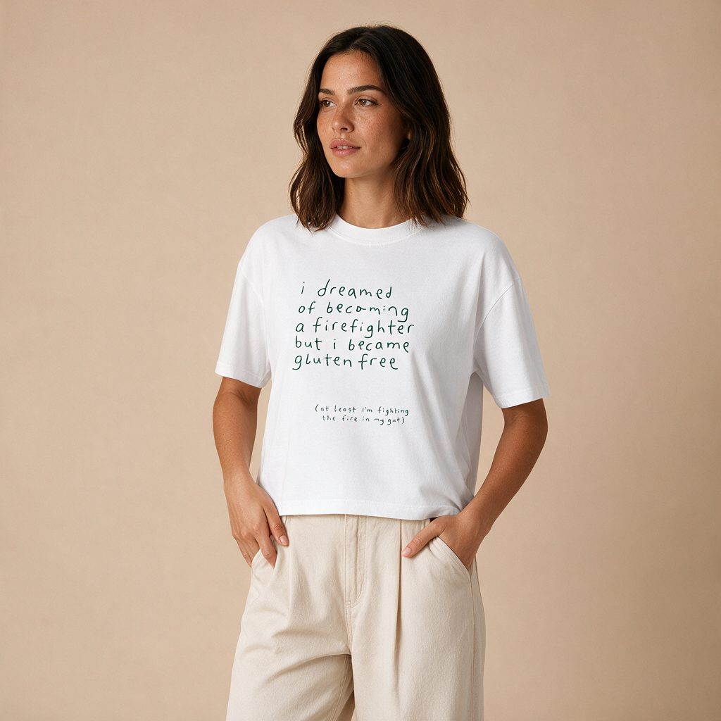 I Became Glutenfree – Damen Boxy Fit – Mockup