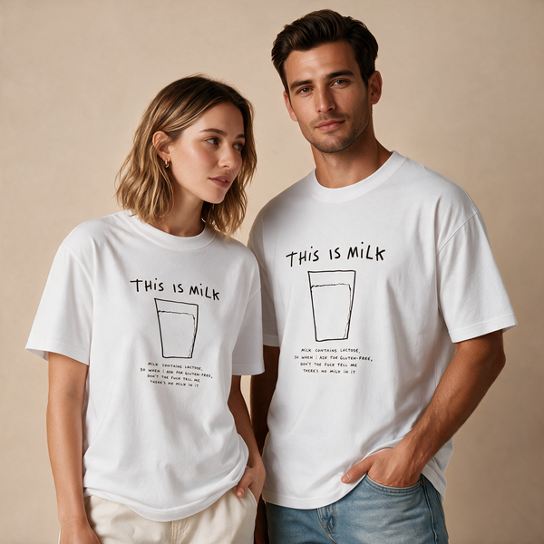 Lactose Is Not Gluten – Unisex Oversized – Mockup
