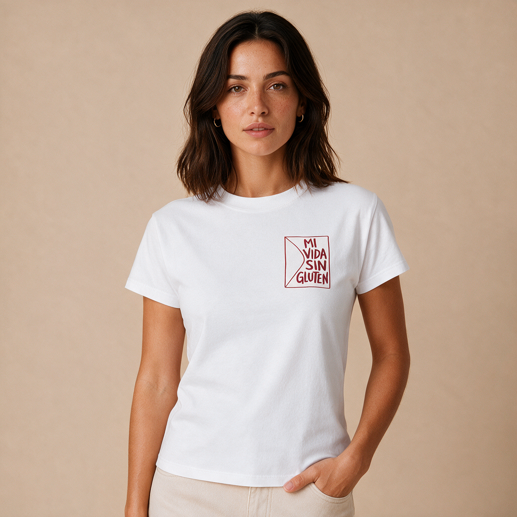Mi Vida Sin Gluten – Damen Baby Tee – Mockup