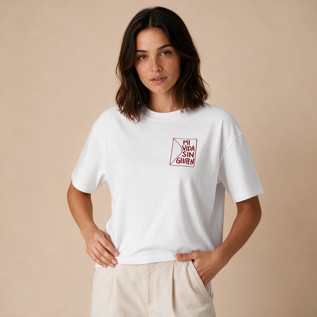 Mi Vida Sin Gluten – Damen Boxy Fit – Mockup