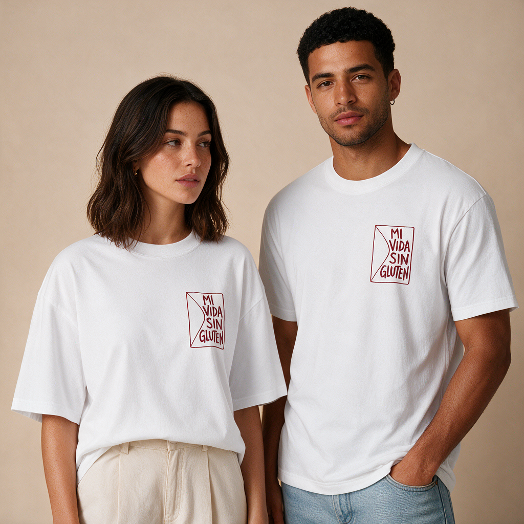 Mi Vida Sin Gluten – Unisex Oversized – Mockup