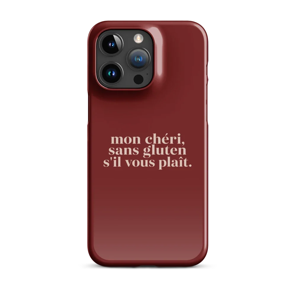 Mon Chéri, Sans Gluten - Slim Case - Dunkelrot