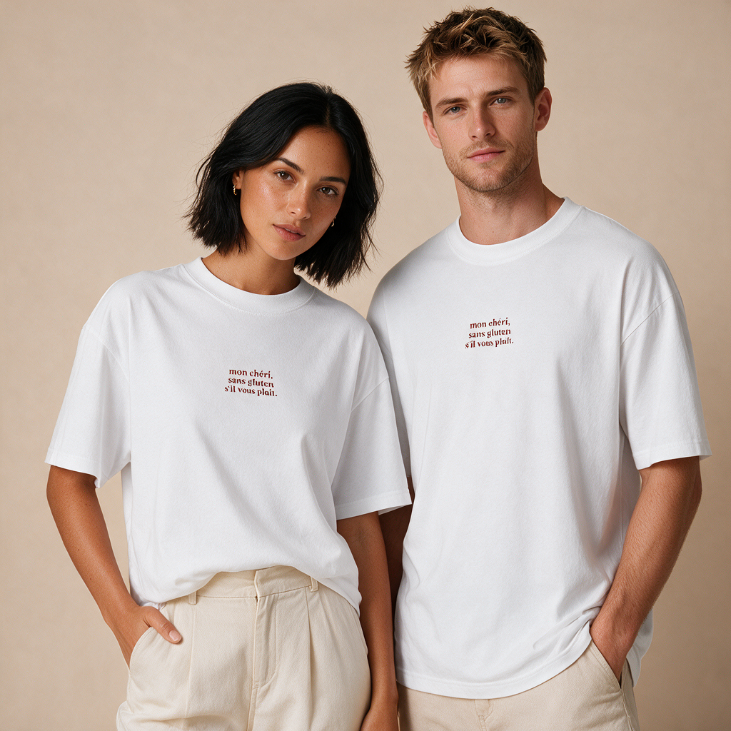 Mon Chéri, Sans Gluten – Unisex Oversized – Mockup