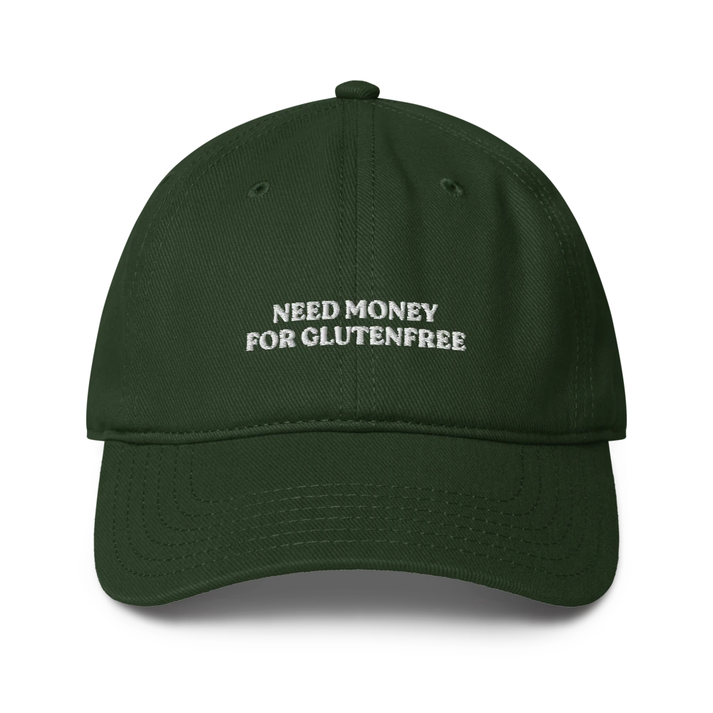 Need Money For Glutenfree - Dunkelgrün - Cap Front