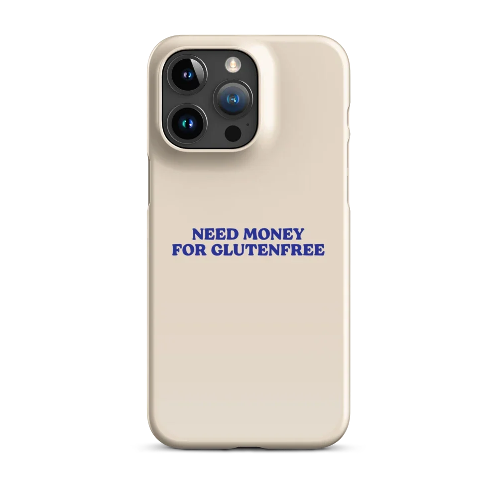 Need Money For Glutenfree - Slim Case - Beige