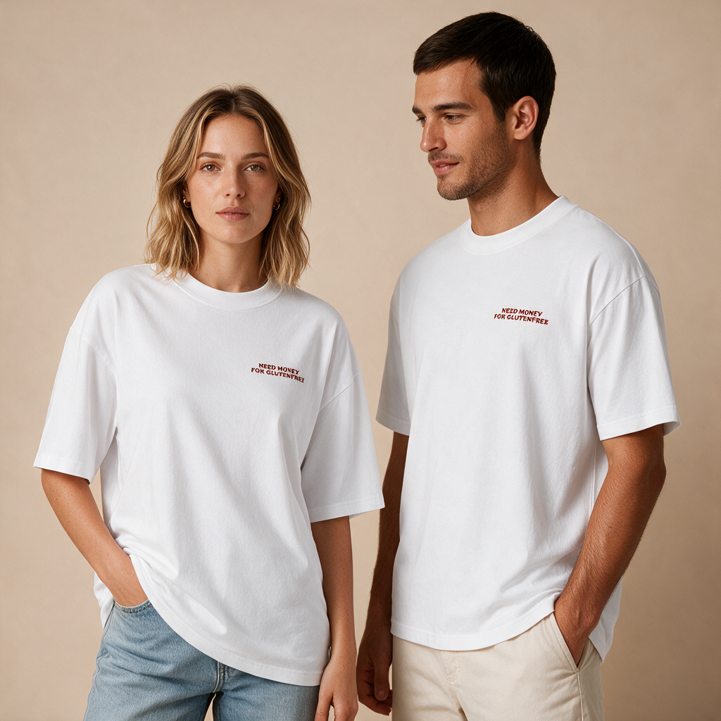 Need Money for Glutenfree - Unisex Oversized - Mockup