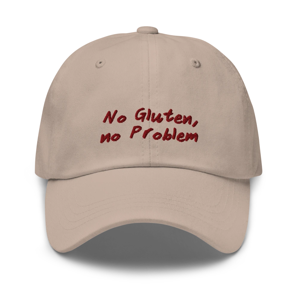 No Gluten, No Problem - Beige - Cap