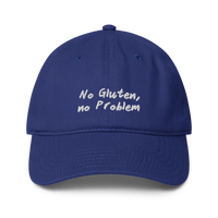 No Gluten, No Problem - Dunkelblau - Cap Front