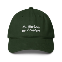 No Gluten, No Problem - Dunkelgrün - Cap Front