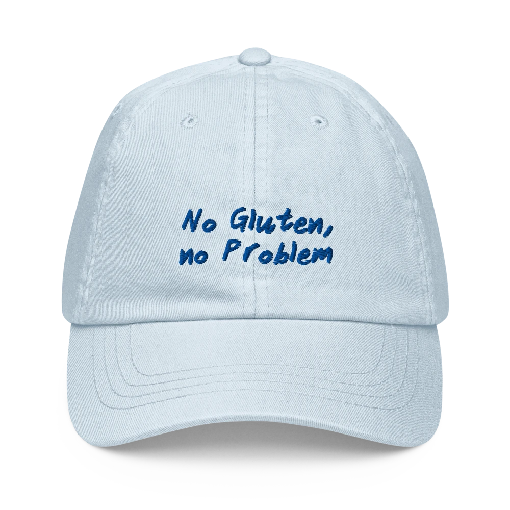 No Gluten, No Problem - Hellblau - Cap Front