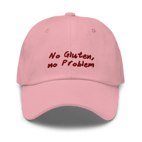 No Gluten, No Problem - Pink - Cap