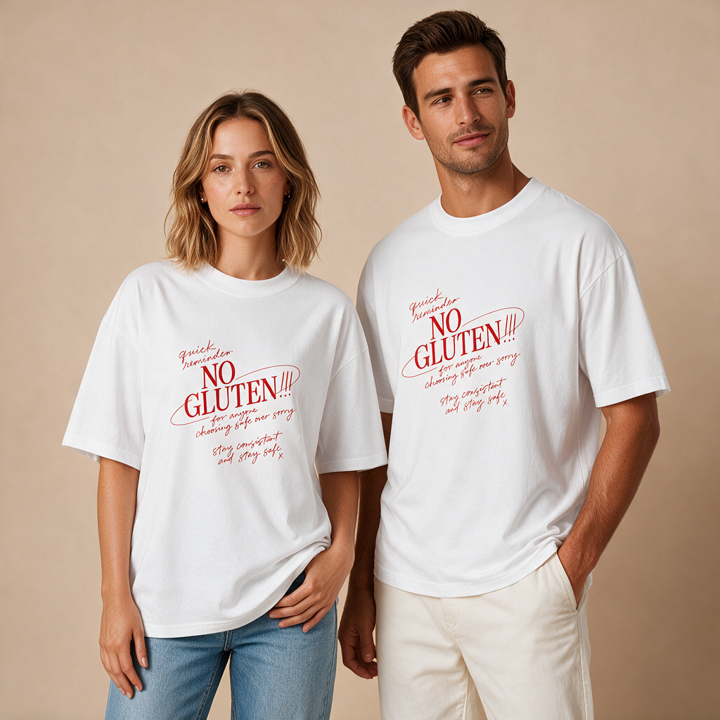 No Gluten! Reminder – Unisex Oversized – Model
