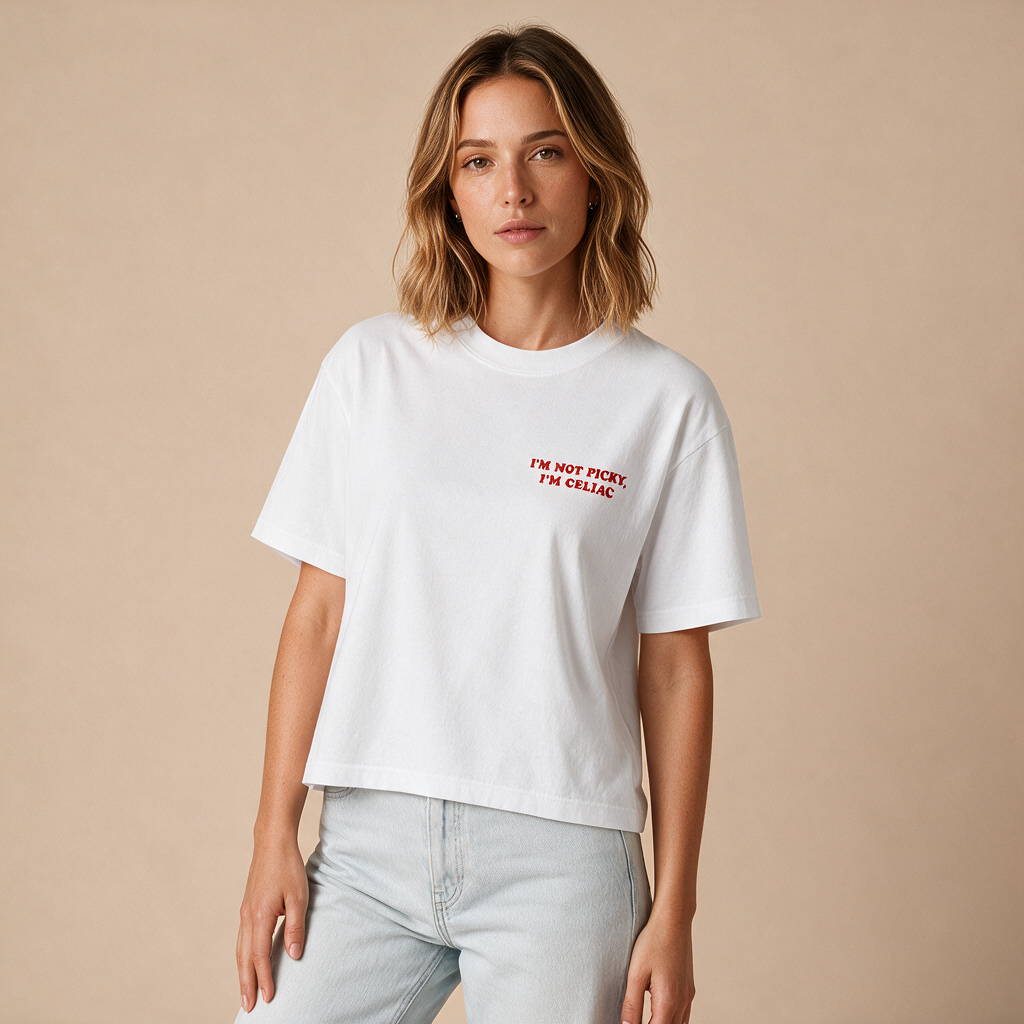 Not Picky, Celiac – Damen Boxy Fit – Mockup